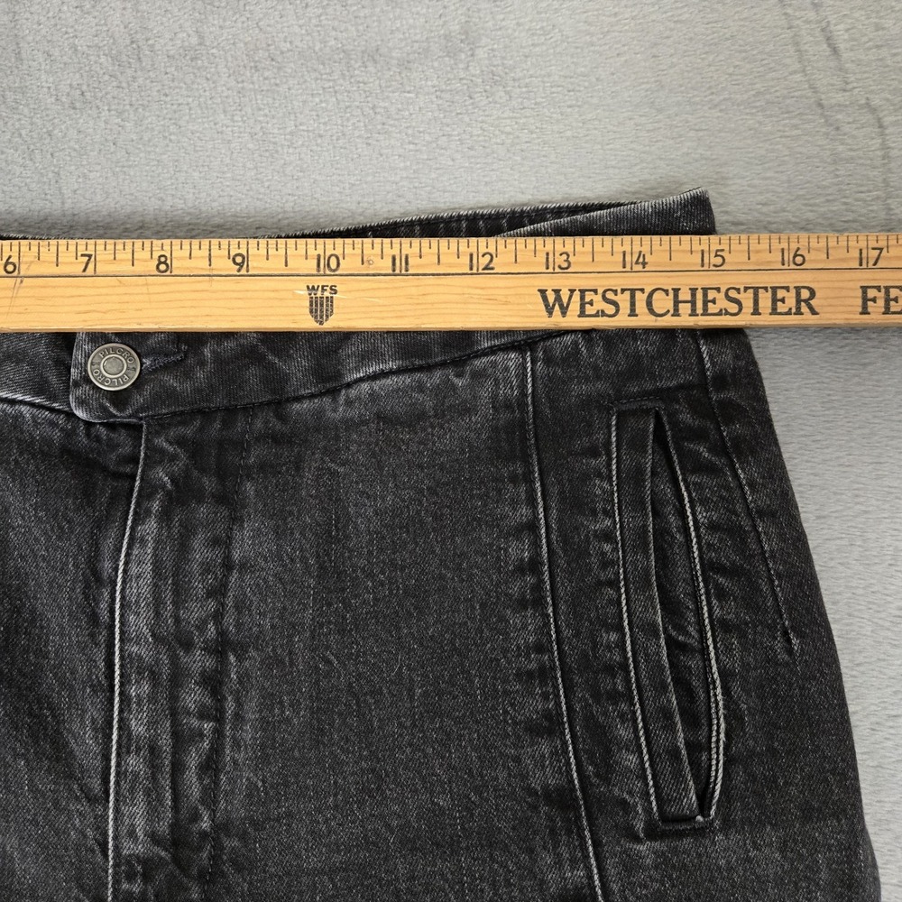 Anthropologie Pilcro The Skipper Jeans Women 29 Black High Rise Wide Leg Stretch - Picture 8 of 12